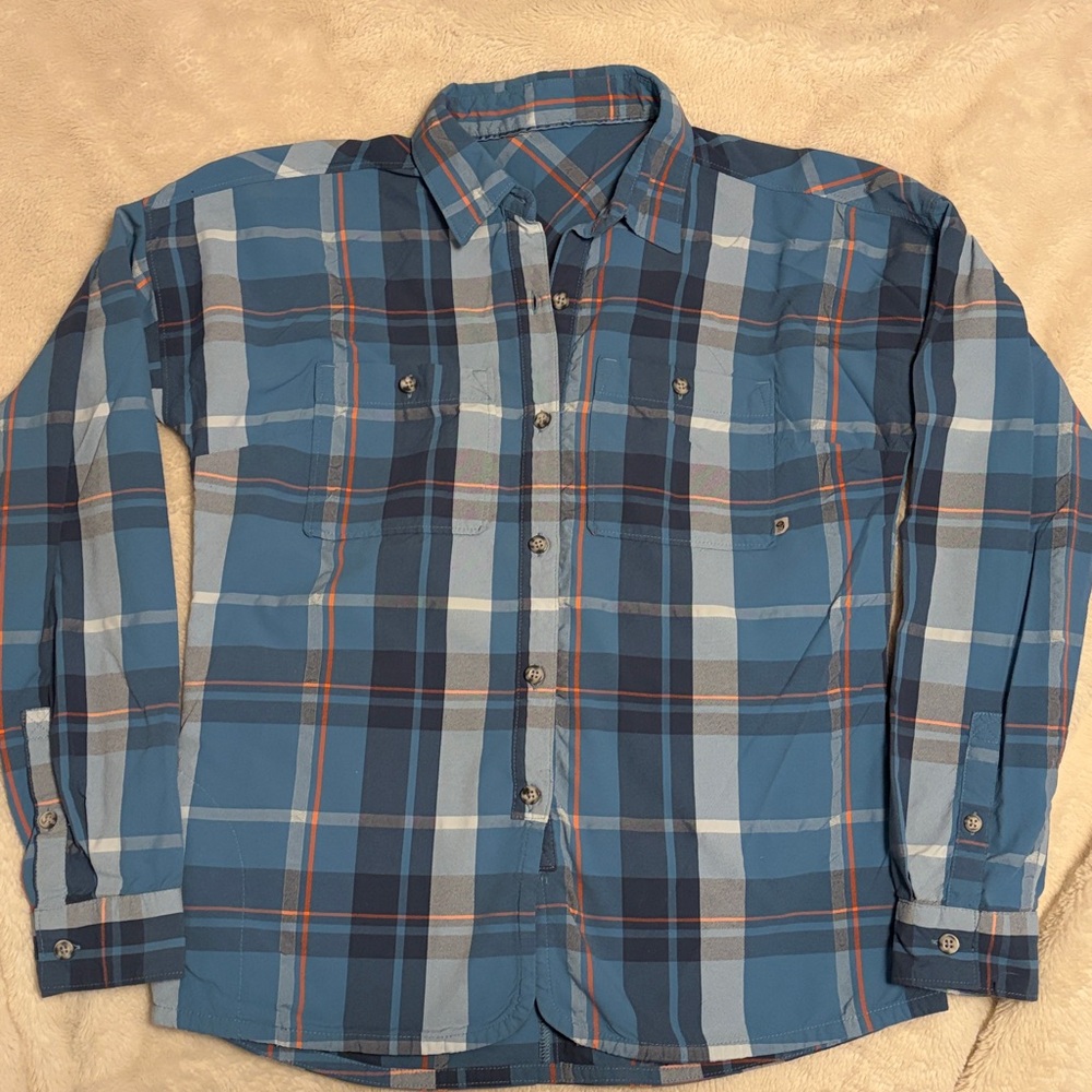 Mountain Hardwear Long Sleeve Plaid Hiking Button Down size S